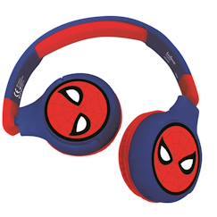 -Casque 2 en 1 spiderman bluetooth et filaire avec limitation de son