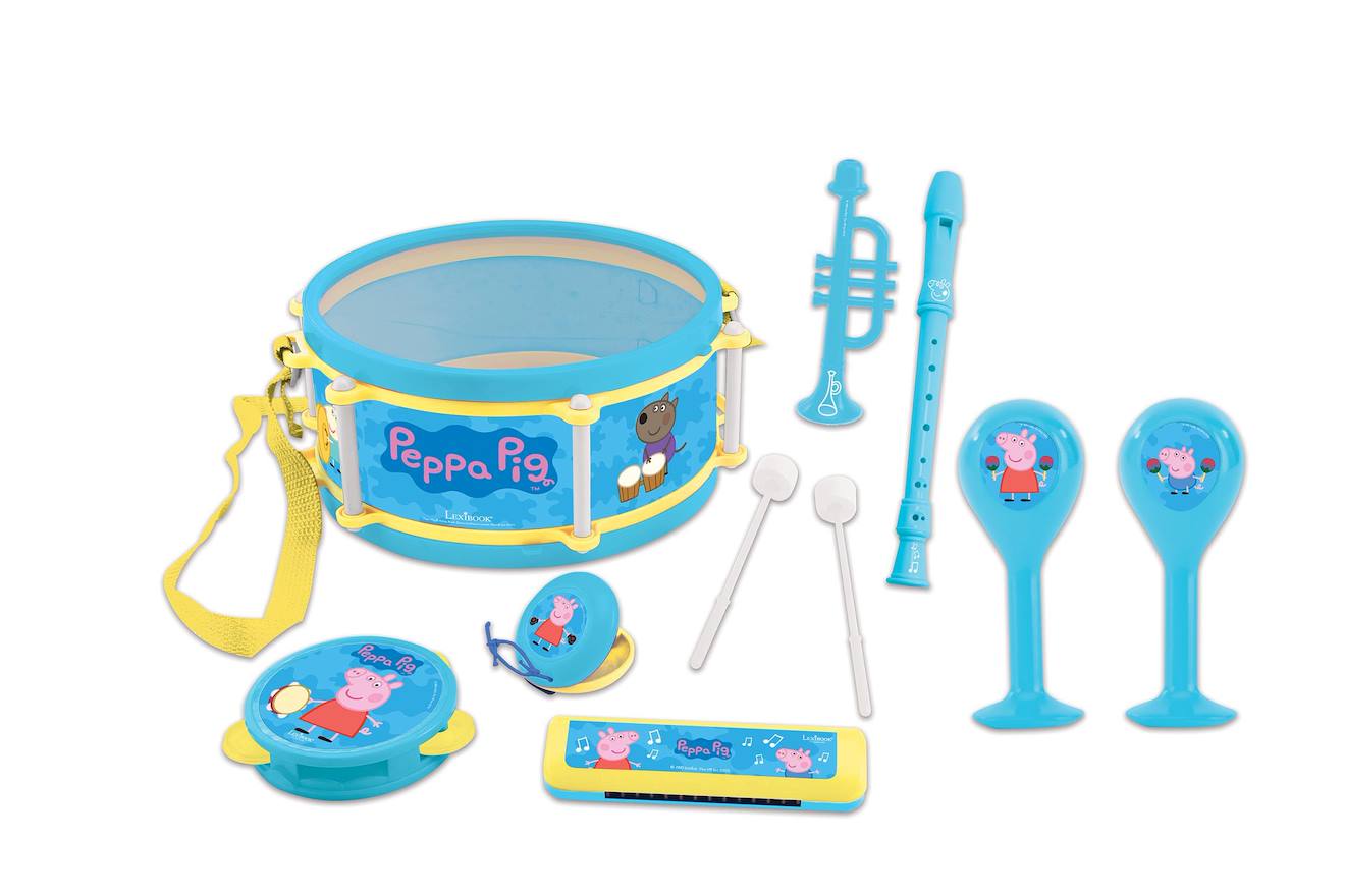 Set Musical 7pcs Peppa Pig Bleu