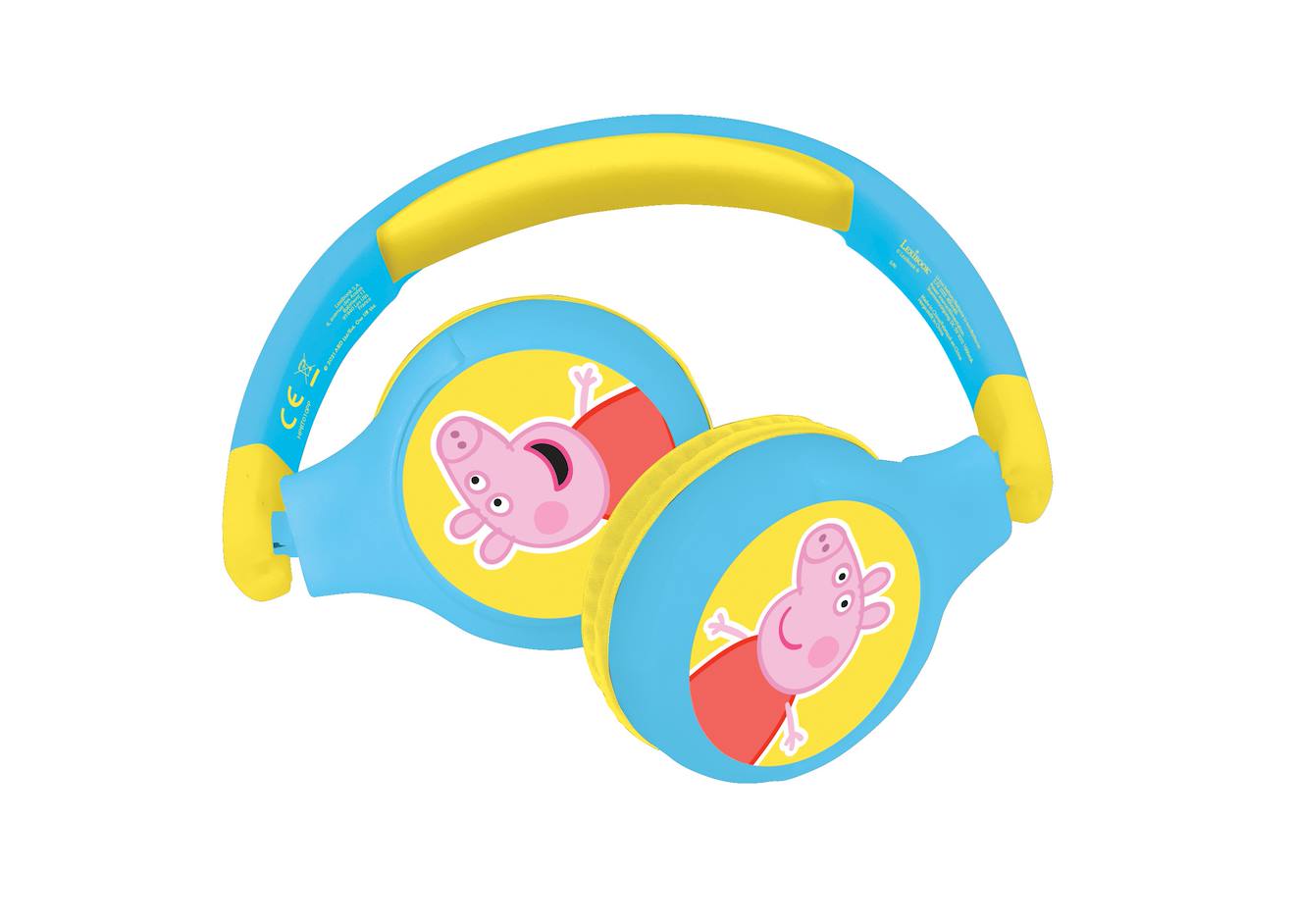 Casque 2 En 1 Peppa Pig Bluetooth Et Filaire Confortable Et Pliable Avec Limitation De Son Multicolore