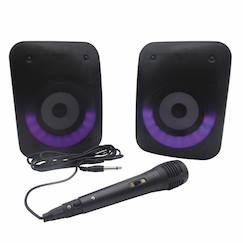 Jouet-Paire d'enceintes stereo puissantes bluetooth  iparty