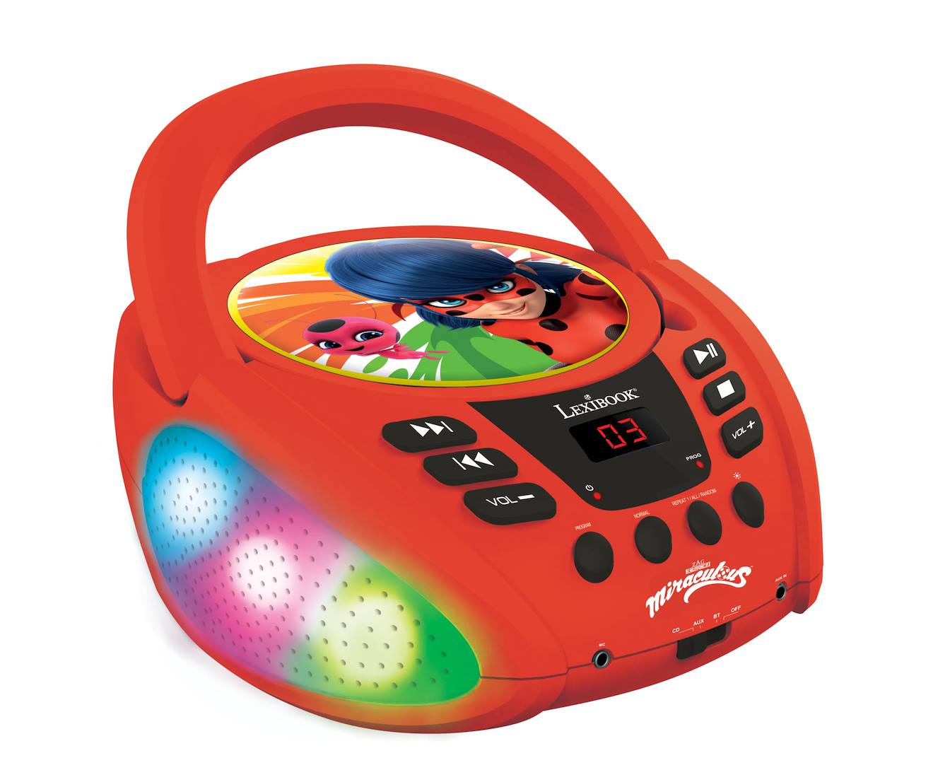 Lecteur Cd Bluetooth Miraculous Multicolore