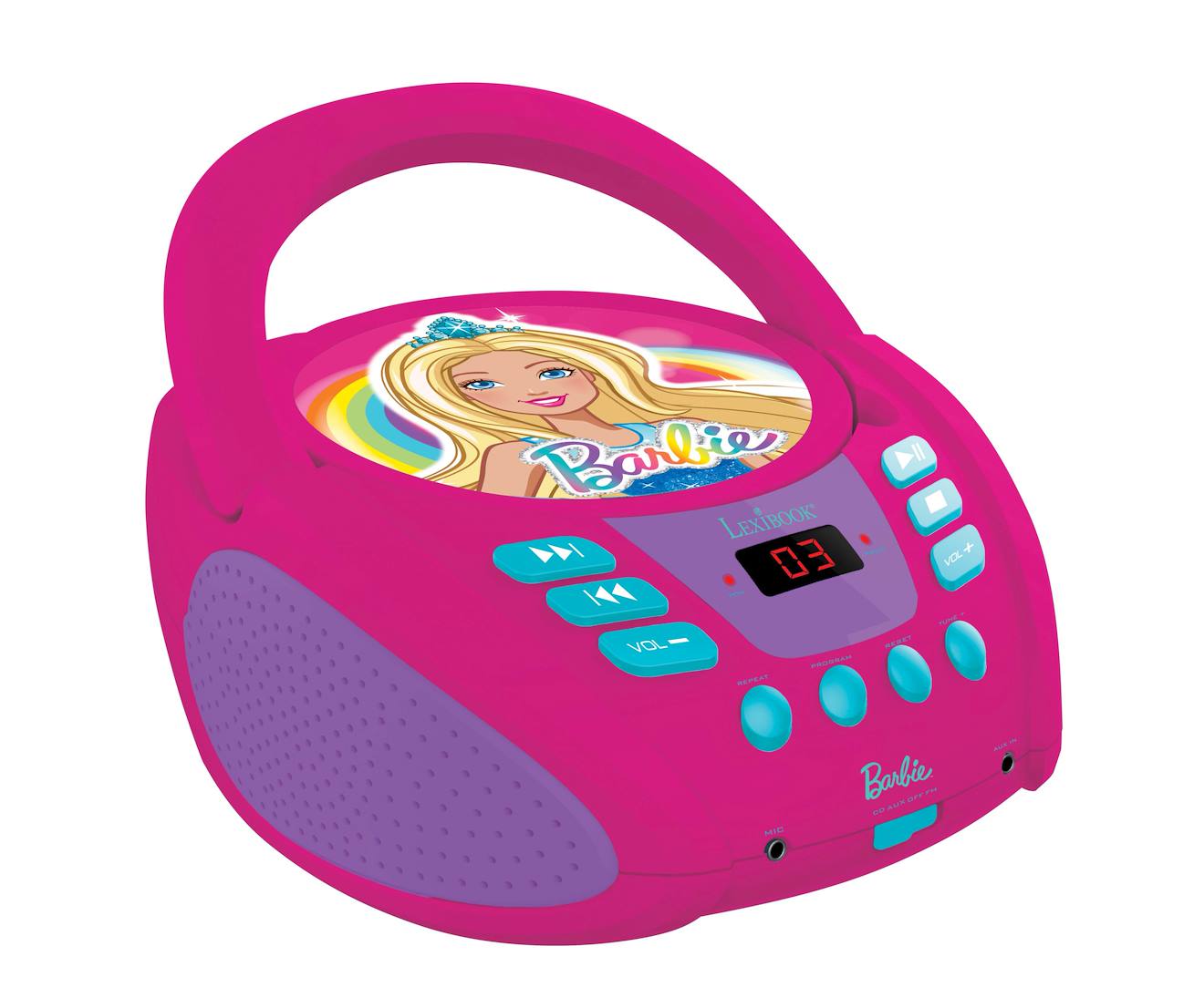Lecteur Cd Portable Barbie Multicolore