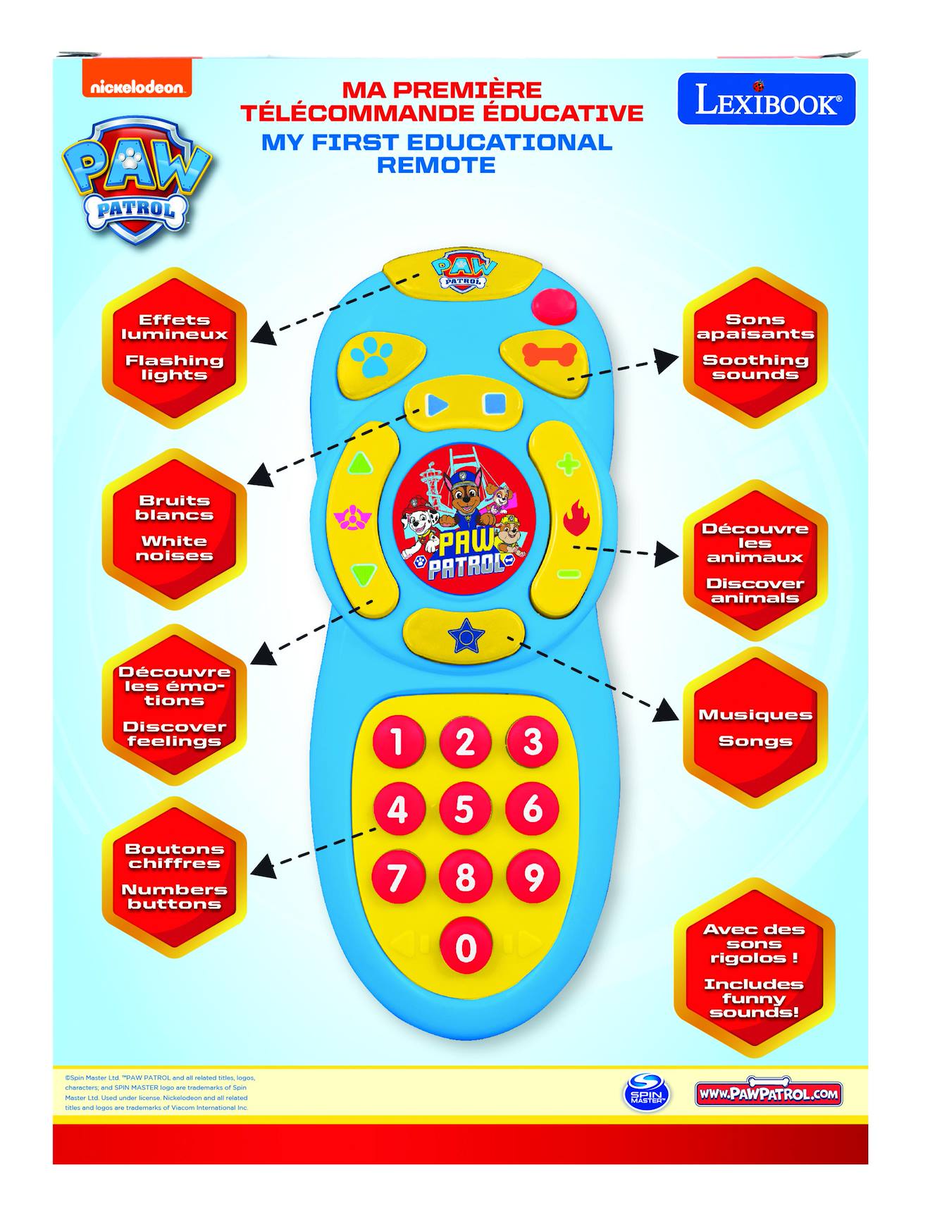 LEXIBOOK Paw Patrol Ordinateur Portable Éducatif Bilingue Allemand/Anglais - Chase