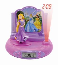 -Réveil projecteur disney princesse raiponce en 3d