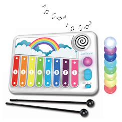 Jouet-Activités artistiques et musicales-Xylophone avec apprentissage lumineux de la musique