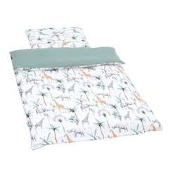 Chambre et rangement-Couette et oreiller enfant - prêt à dormir safari