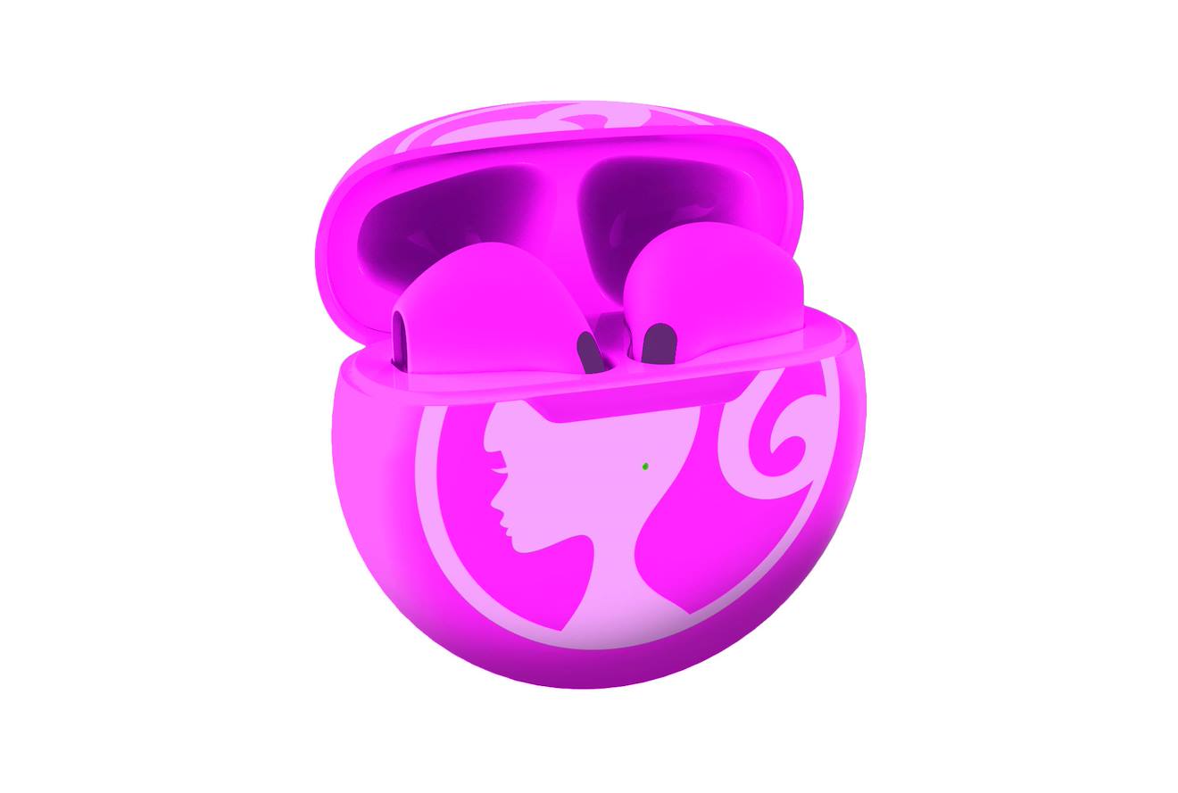 Écouteurs Sans Fil Bluetooth Barbie Avec Étui De Chargement Et De Rangement Multicolore
