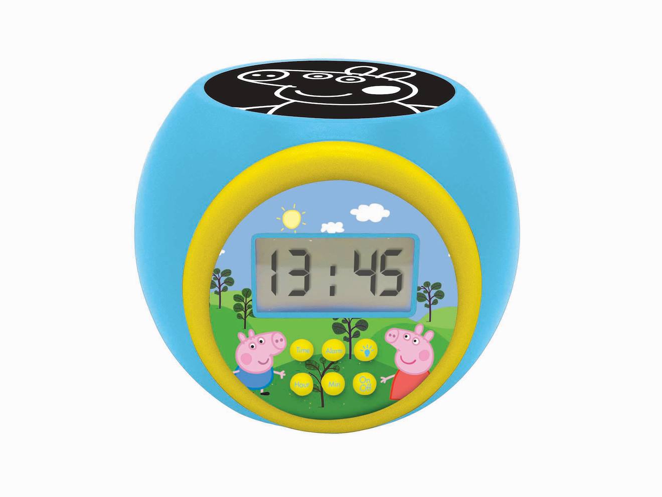 Réveil Projecteur Peppa Pig Multicolore