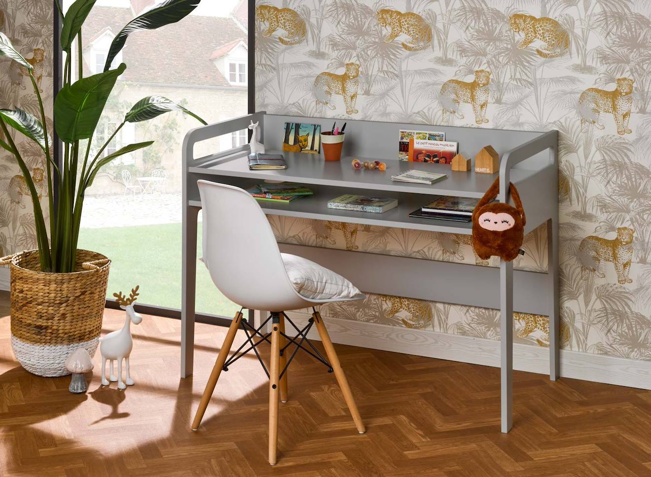 Bureau Enfant Féroé Gris Perle