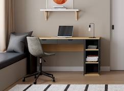 Chambre et rangement-Bureau avec caisson milor