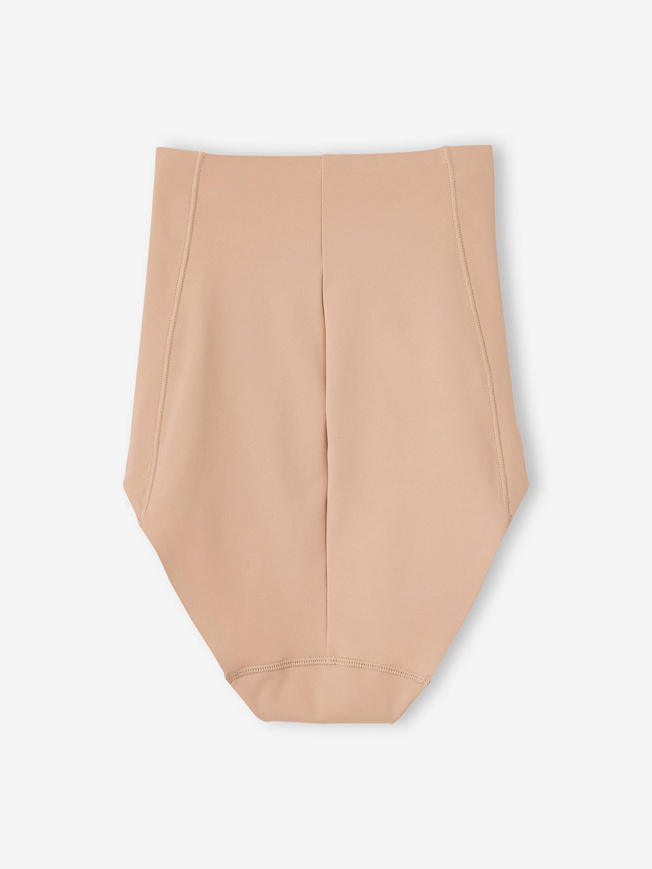 Culotte gainante post-maternité taille haute sans coutures beige (Vertbaudet) - Image 1