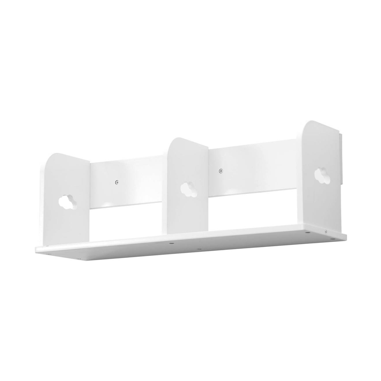 Etagère Murale Rangement Chambre Enfant 60cm Nephos Blanc