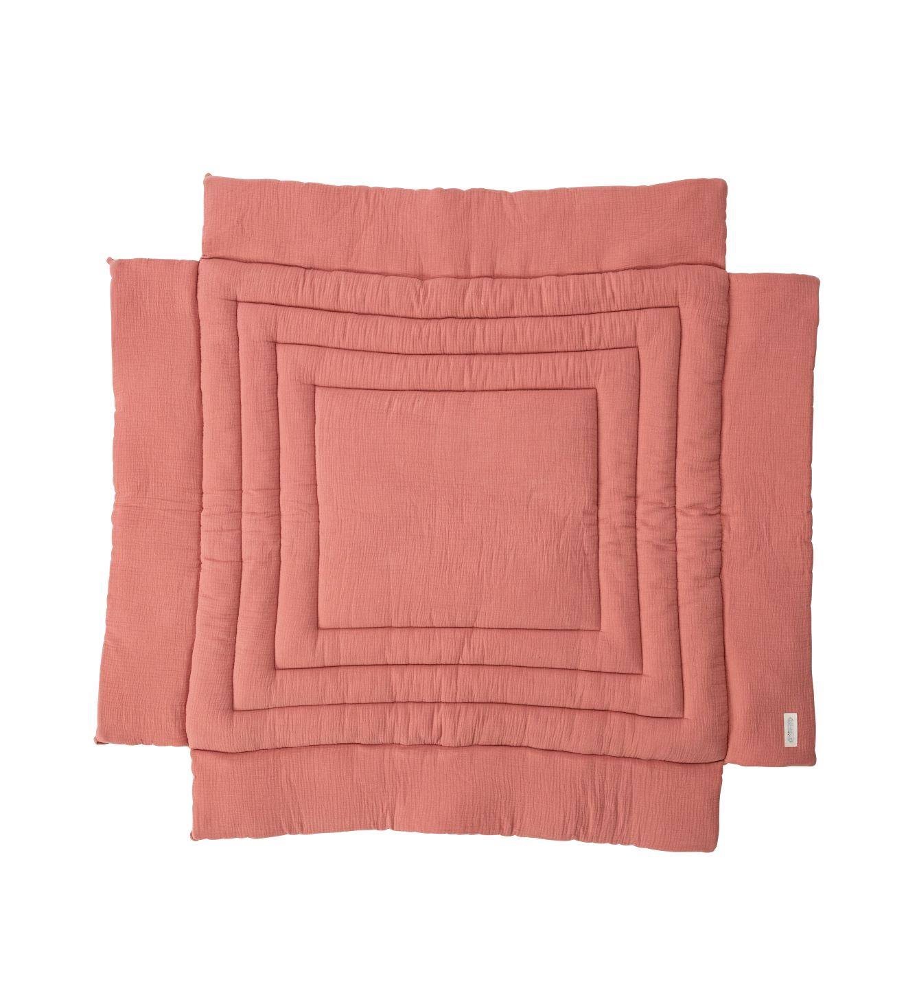 Tapis De Parc Carré Rose Poudré