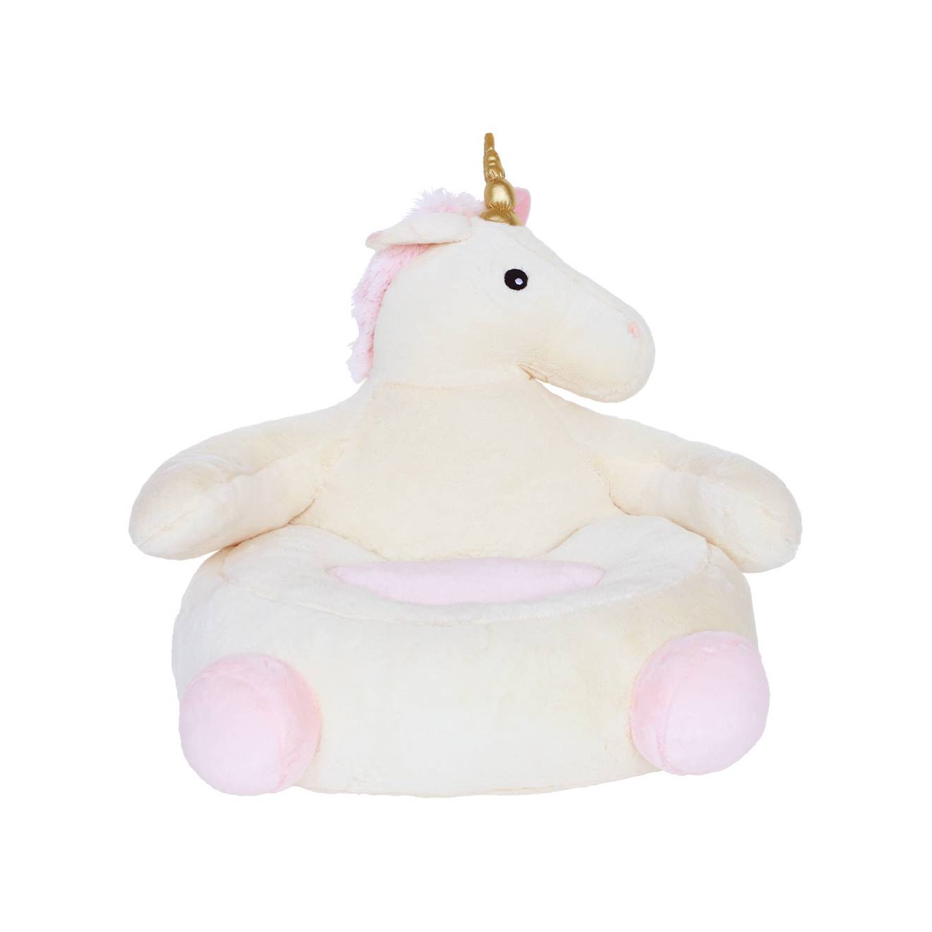 Fauteuil Licorne Pour Enfant Lulu Rose / Blanc