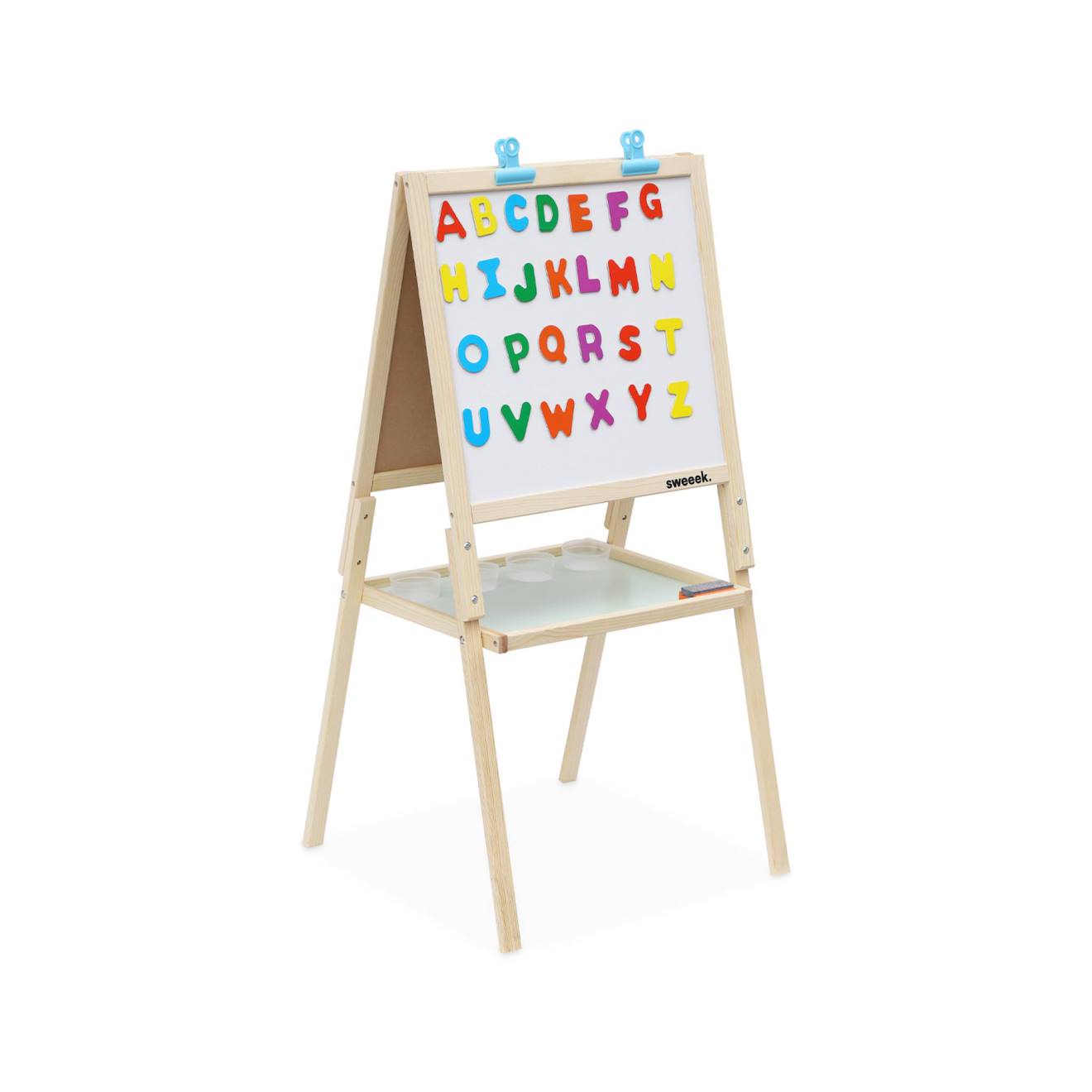Tableau Double Face En Bois Pour Enfant Kiddo Naturel