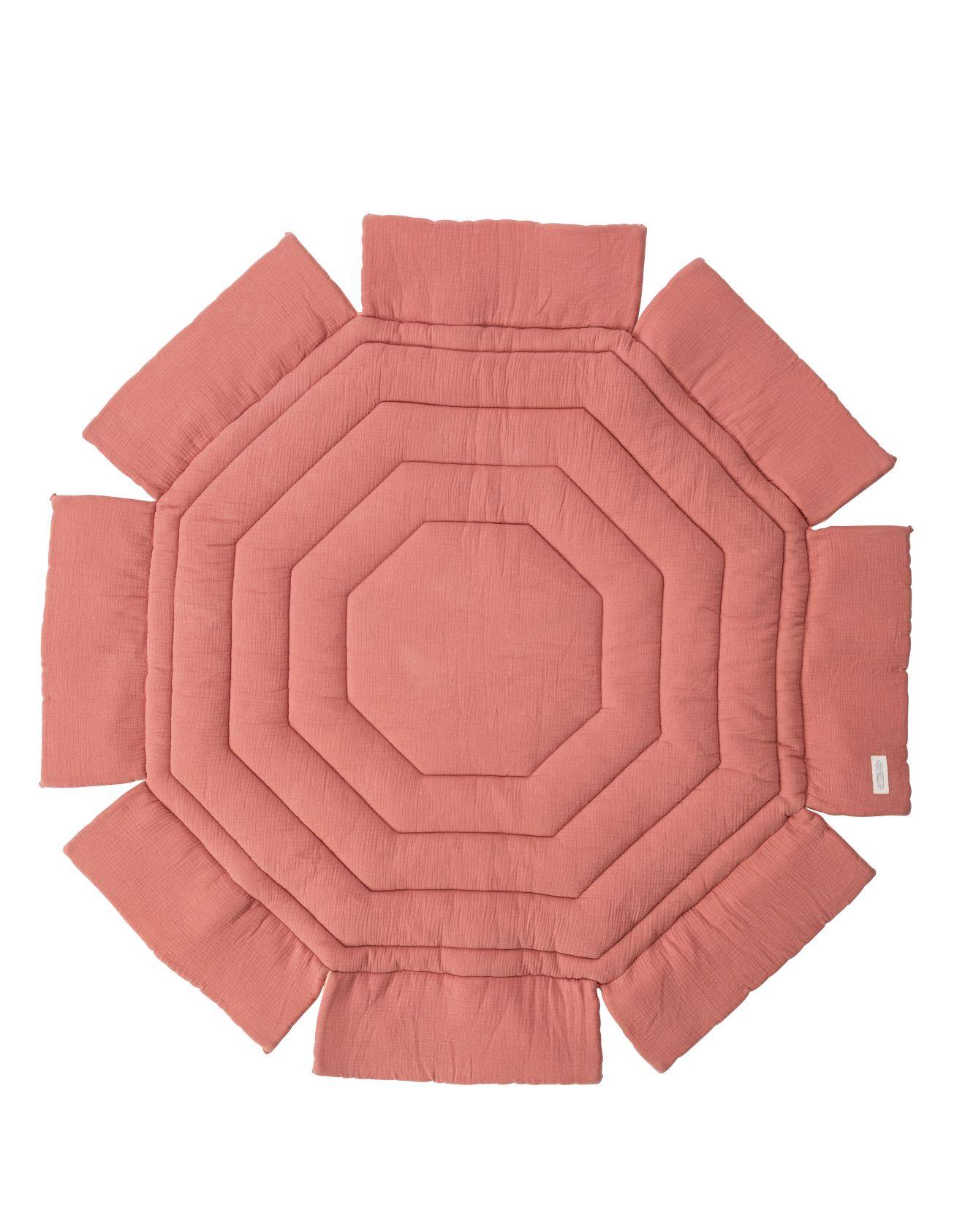 Tapis De Parc Octogonal Rose Poudré