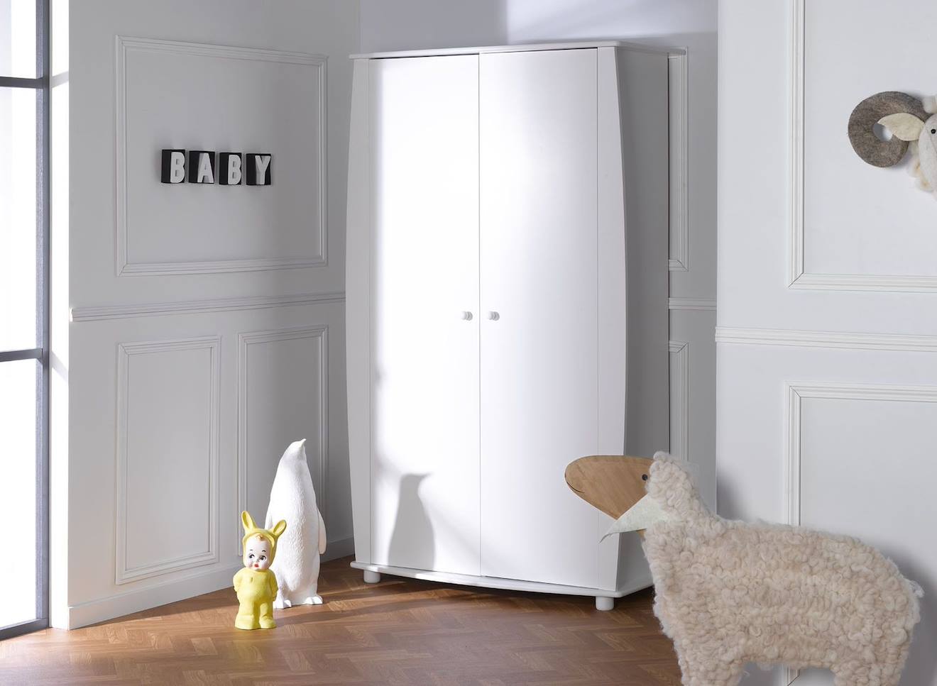 Armoire Bébé Médéa Blanc