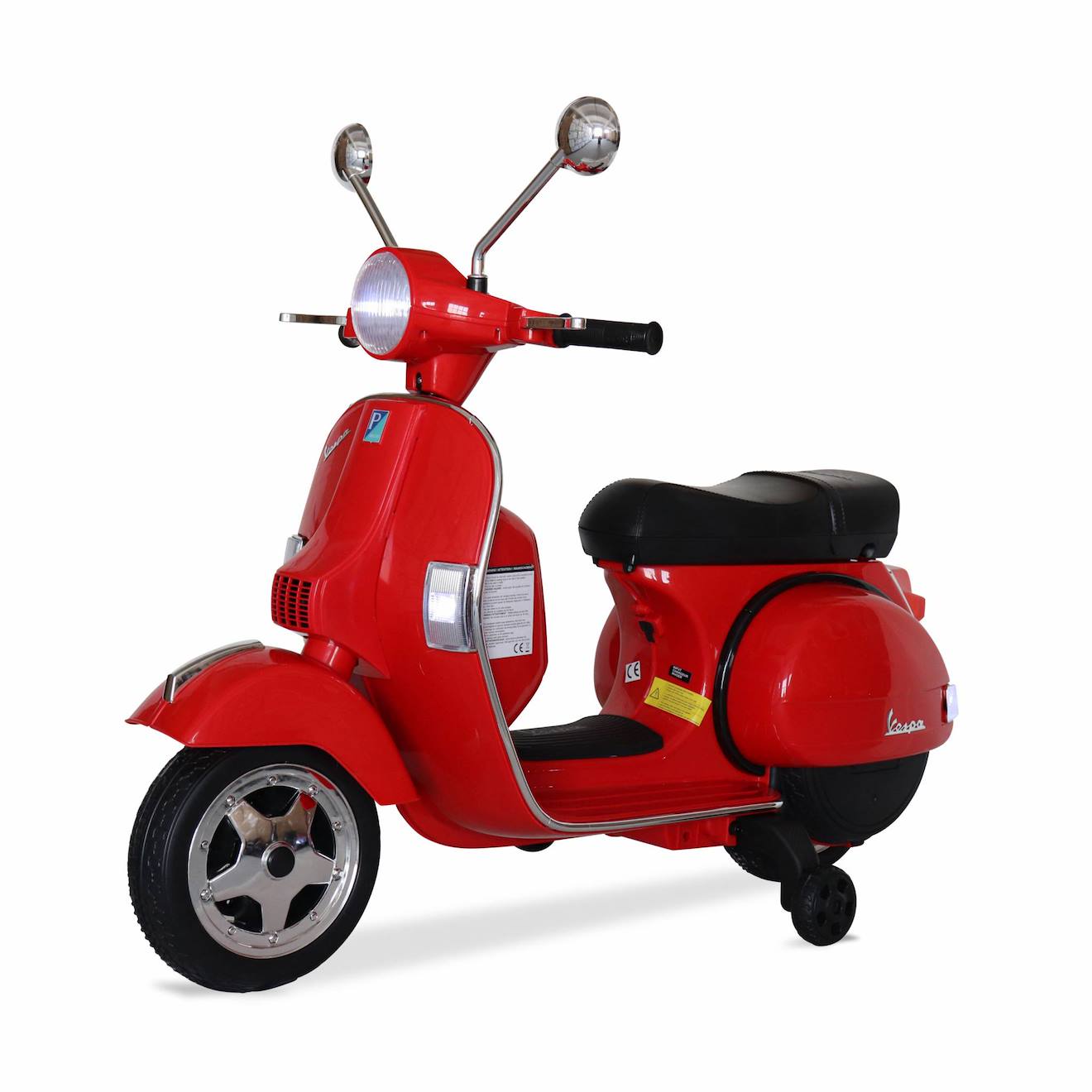 Scooter Électrique Enfant Vespa 1 Place 12v Vespa Électrique Rouge
