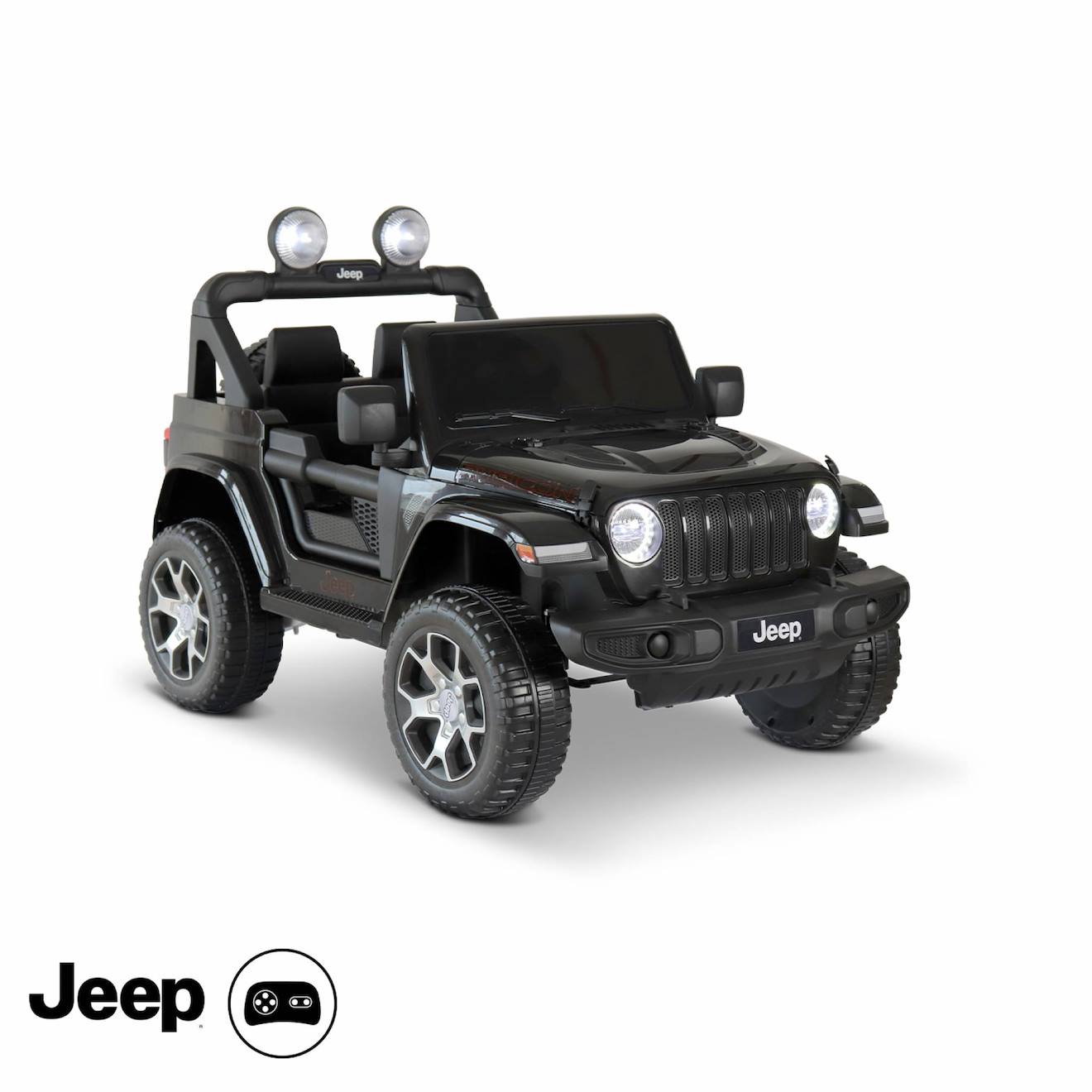 Voiture Électrique Enfant Jeep 1 Place 12v Jeep Wrangler Rubicon Noir