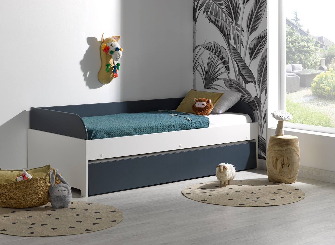 Lit Banquette Gigogne Opus Bleu Nuit