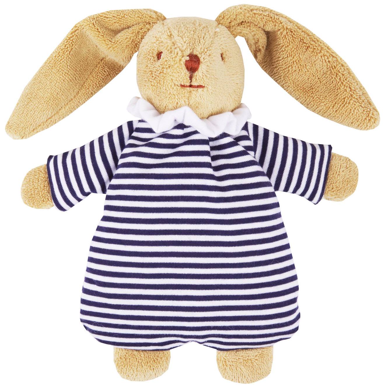 Peluche Lapin Bleu Marine, Beige
