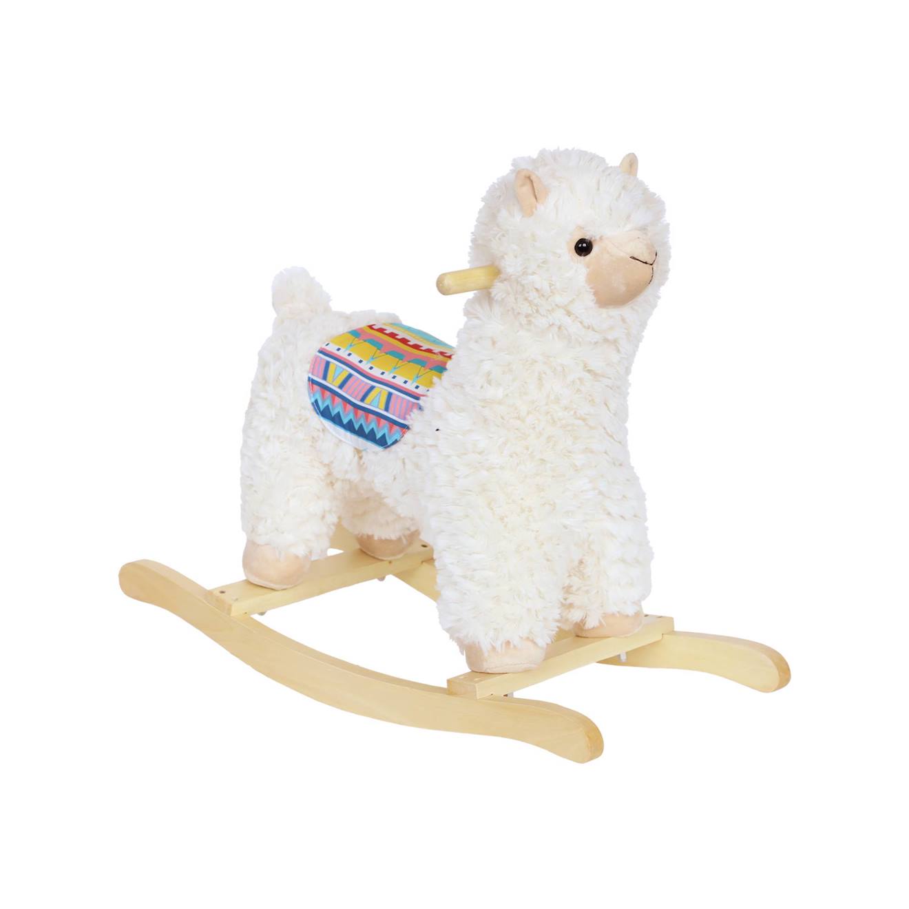 Lama À Bascule Pour Enfant Côme Blanc