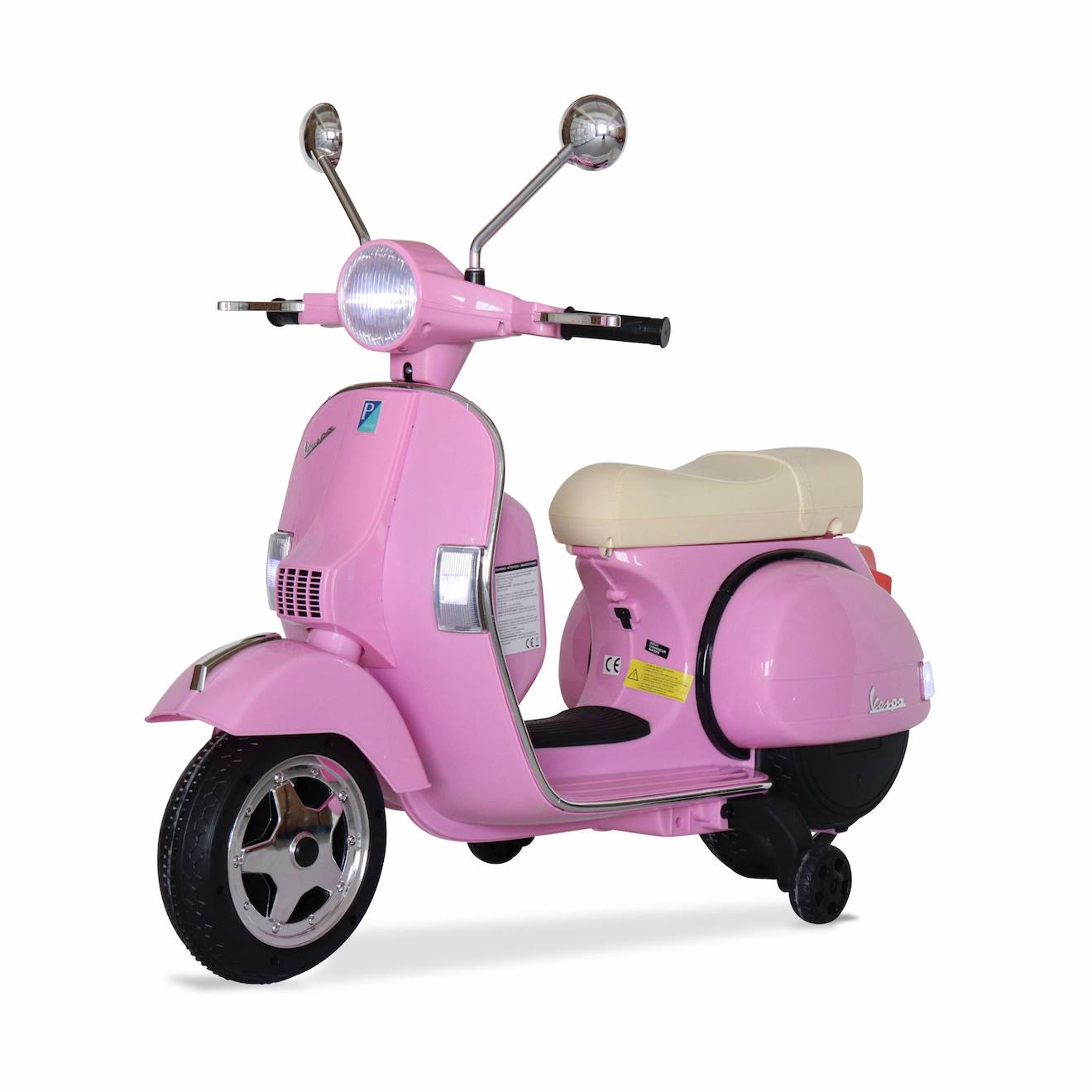 Scooter Électrique Enfant Vespa 1 Place 12v Vespa Électrique Rose