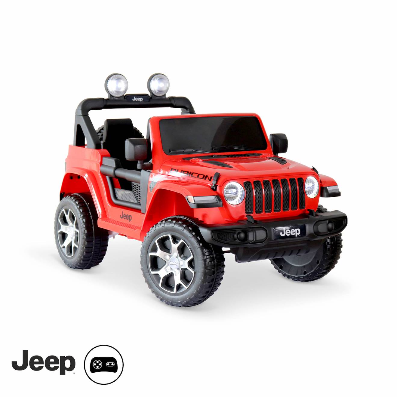 Voiture Électrique Enfant Jeep 1 Place 12v Jeep Wrangler Rubicon Rouge