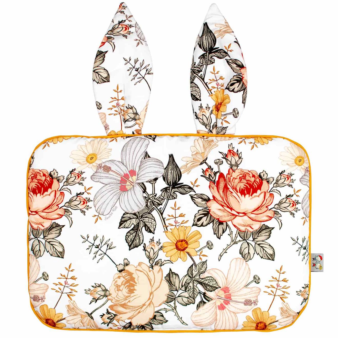 Oreiller Extra Plat Lapin Néo Vintage Néo Vintage Imprimé Floral, Be