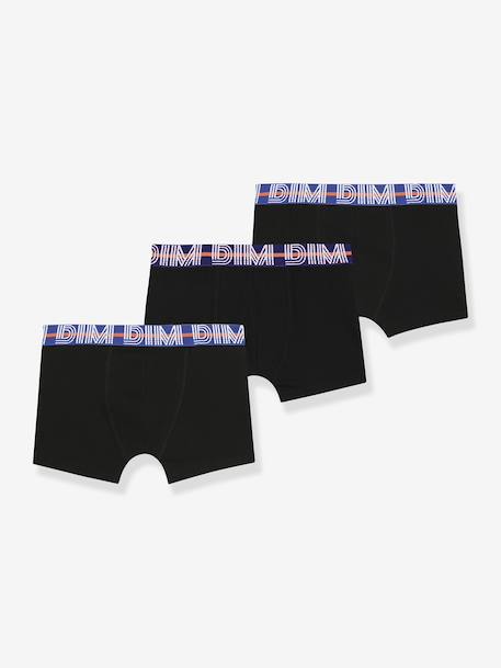 Garçon-Sous-vêtement-Slip, Boxer-Lot de 3 boxers garçon ceinture contrastée Ecodim