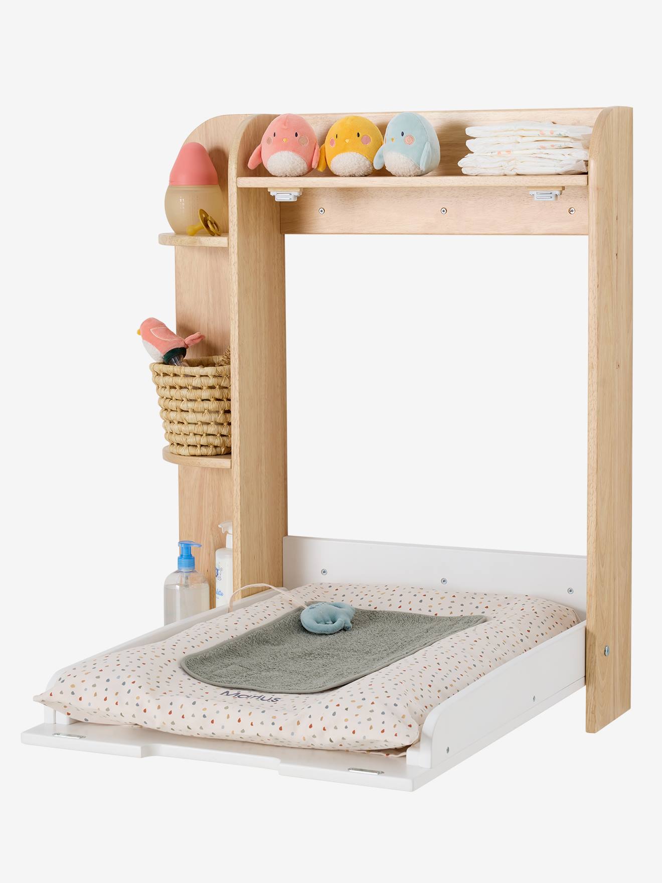 Table à langer murale avec rangement bois
