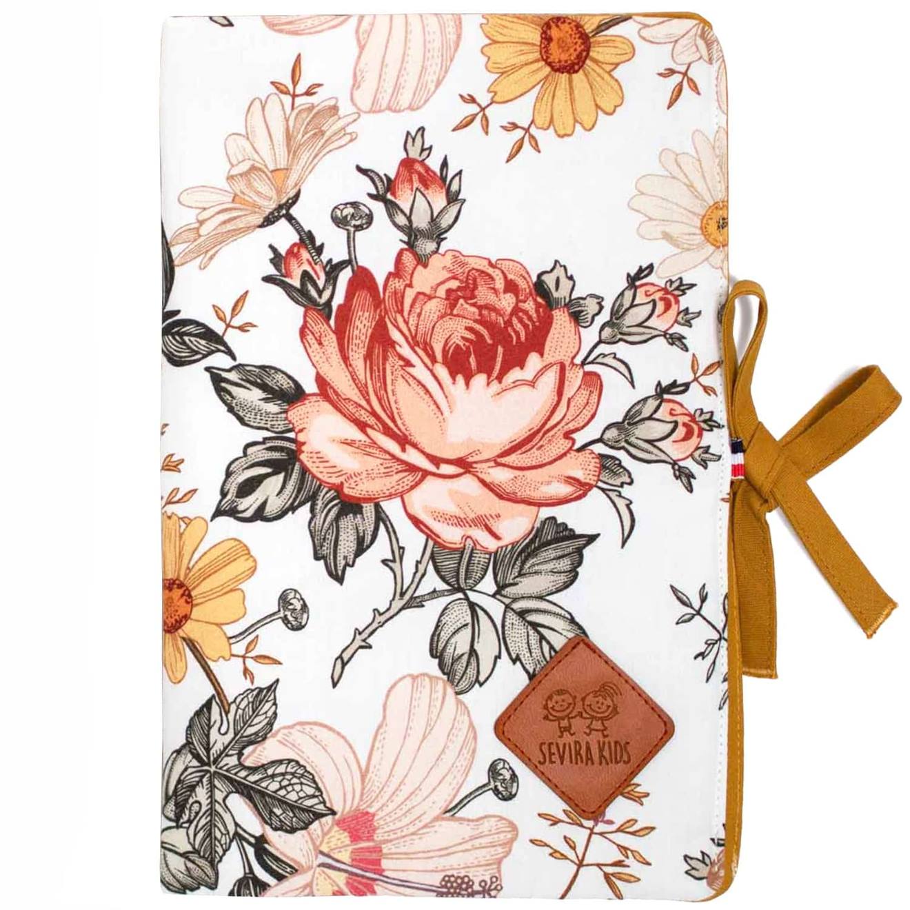 Protège Carnet De Santé Bébé En Coton Néo Vintage Néo Vintage Imprimé Floral, Be