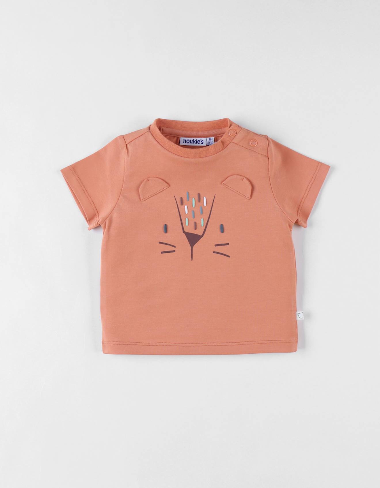 T-shirt Lion À Courtes Manches Orange