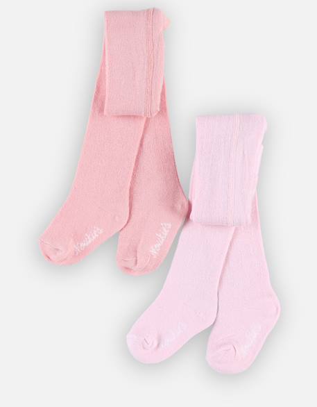 Bébé-Lot de 2 collants tricotés ourson