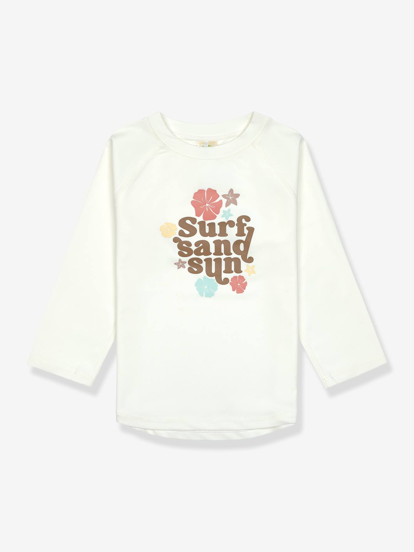 T-shirt de bain anti-UV enfant LÄSSIG manches longues écru