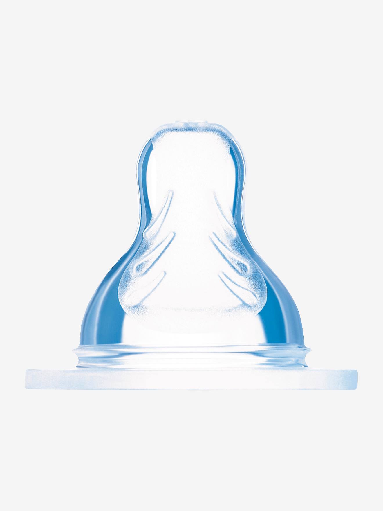 Lot de 2 tétines anatomiques , 4 débits au choix transparent (Mam) - Image 1