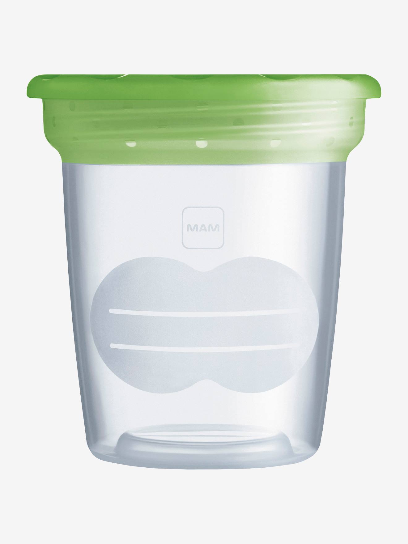 MAM - Lot De 5 Pots De Conservation 120 Ml Mam Transparent/vert