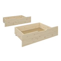 Chambre et rangement-Paire de tiroirs pour lit superposé pin massif naturel  isidore