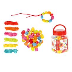 Jouet-Activités artistiques et musicales-Set de 45 perles