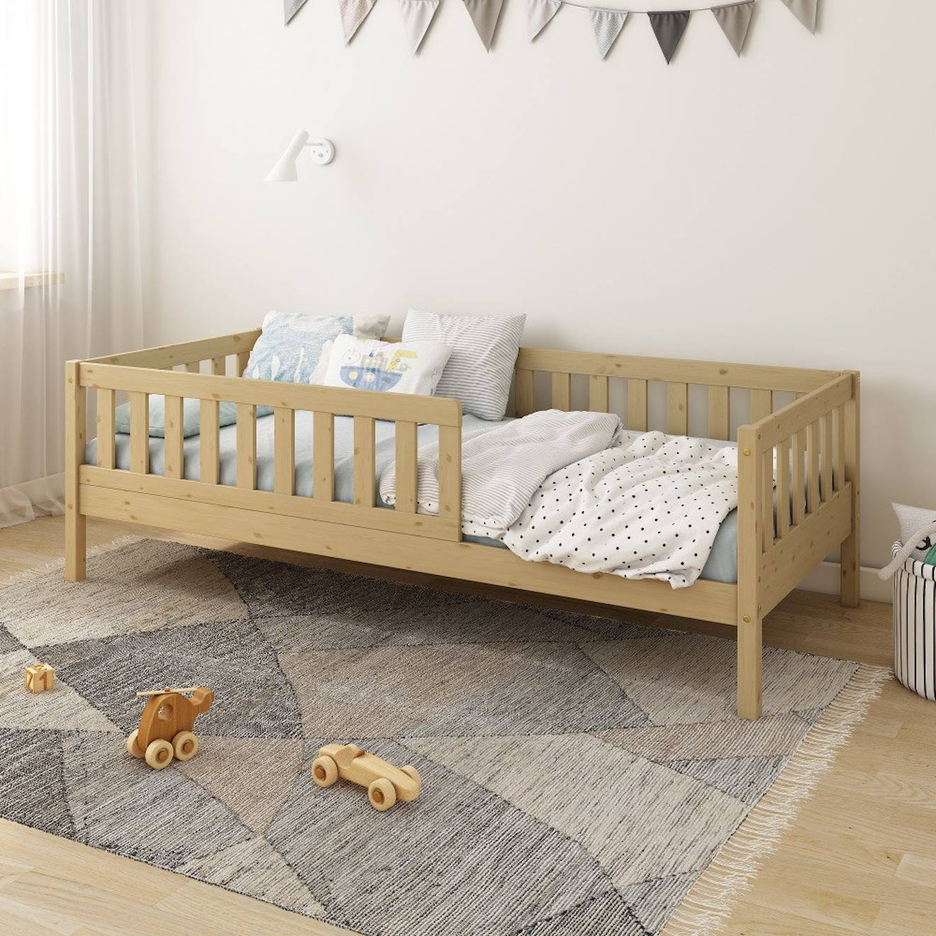 Lit Banquette Pin Massif Charlie Bois
