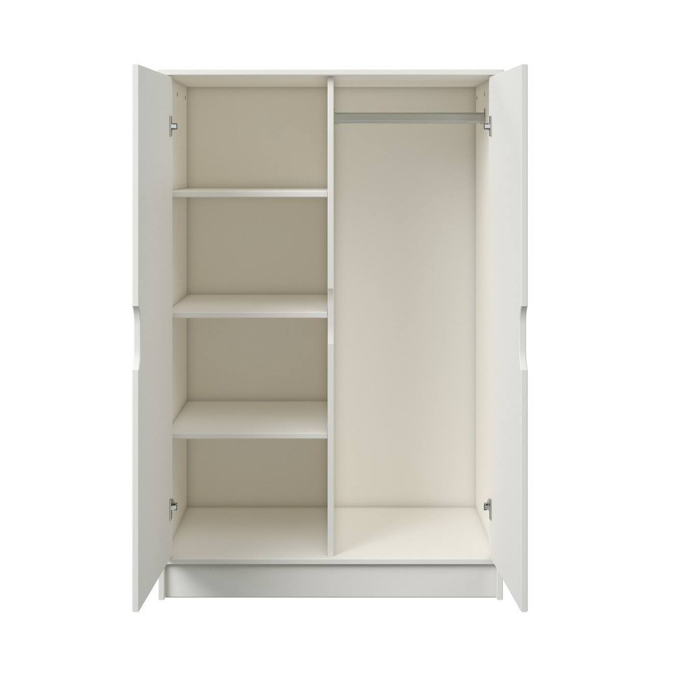 Armoire Deux Portes Imitation Bois Arthur Blanc (Alfred & Compagnie) - Image 1