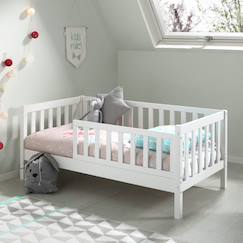 Chambre et rangement-Petit lit enfant avec sommier en pin massif  suzon