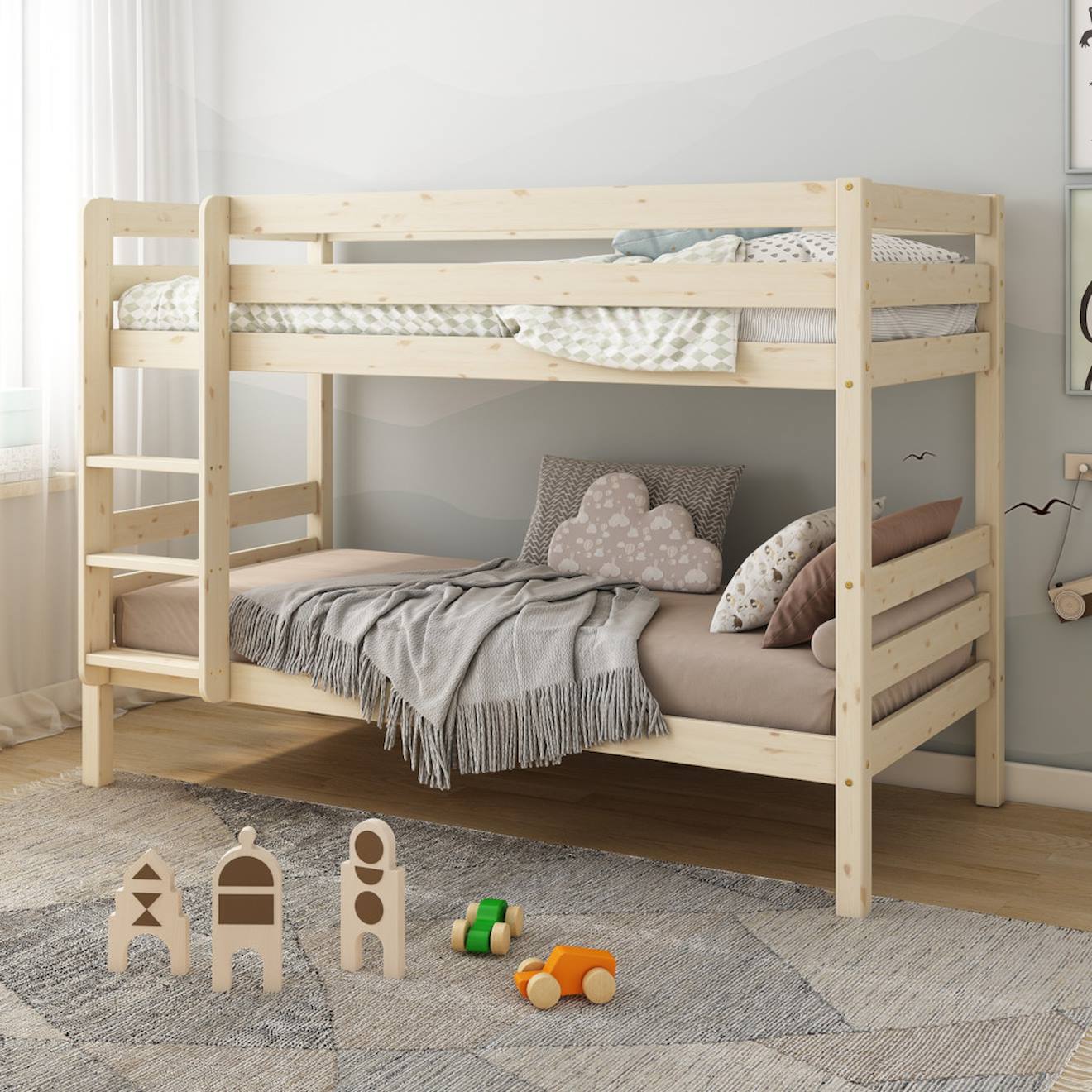 Lit Superposé En Pin Massif Isidore Bois