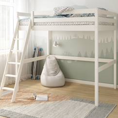 Lit mezzanine 2 places pin massif  isidore  - vertbaudet enfant