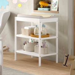 Chambre et rangement-Table à langer en hêtre massif naturel  paola