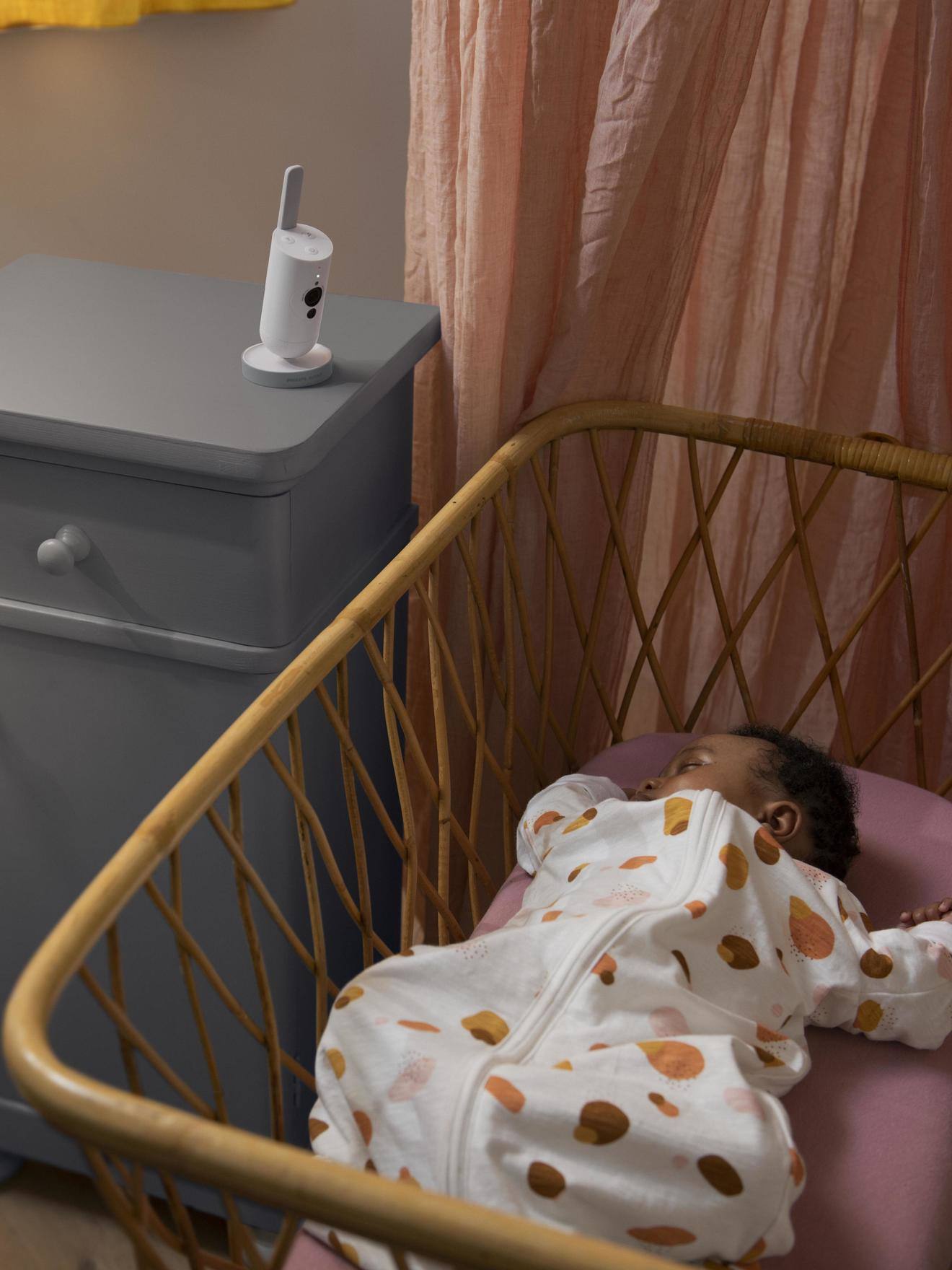 Ecoute bébé vidéo connecté blanc