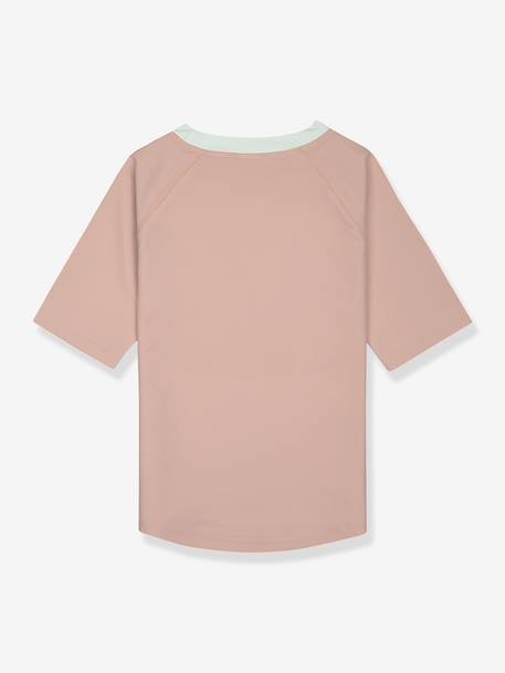 Tee-shirt de bains anti UV enfant LÄSSIG manches courtes écru+pêche+sable+vert 6 - vertbaudet enfant 