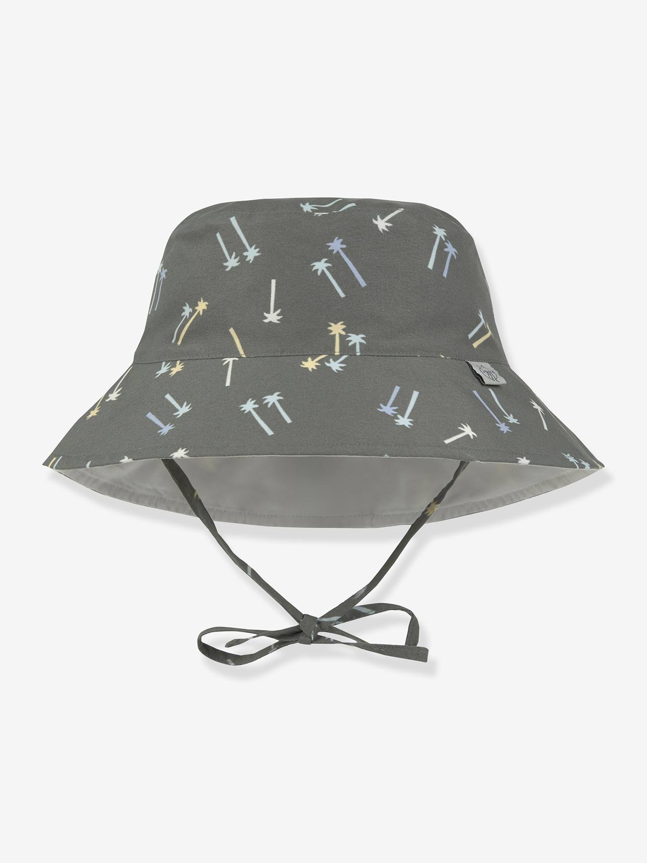 Chapeau anti-UV réversible enfant olive