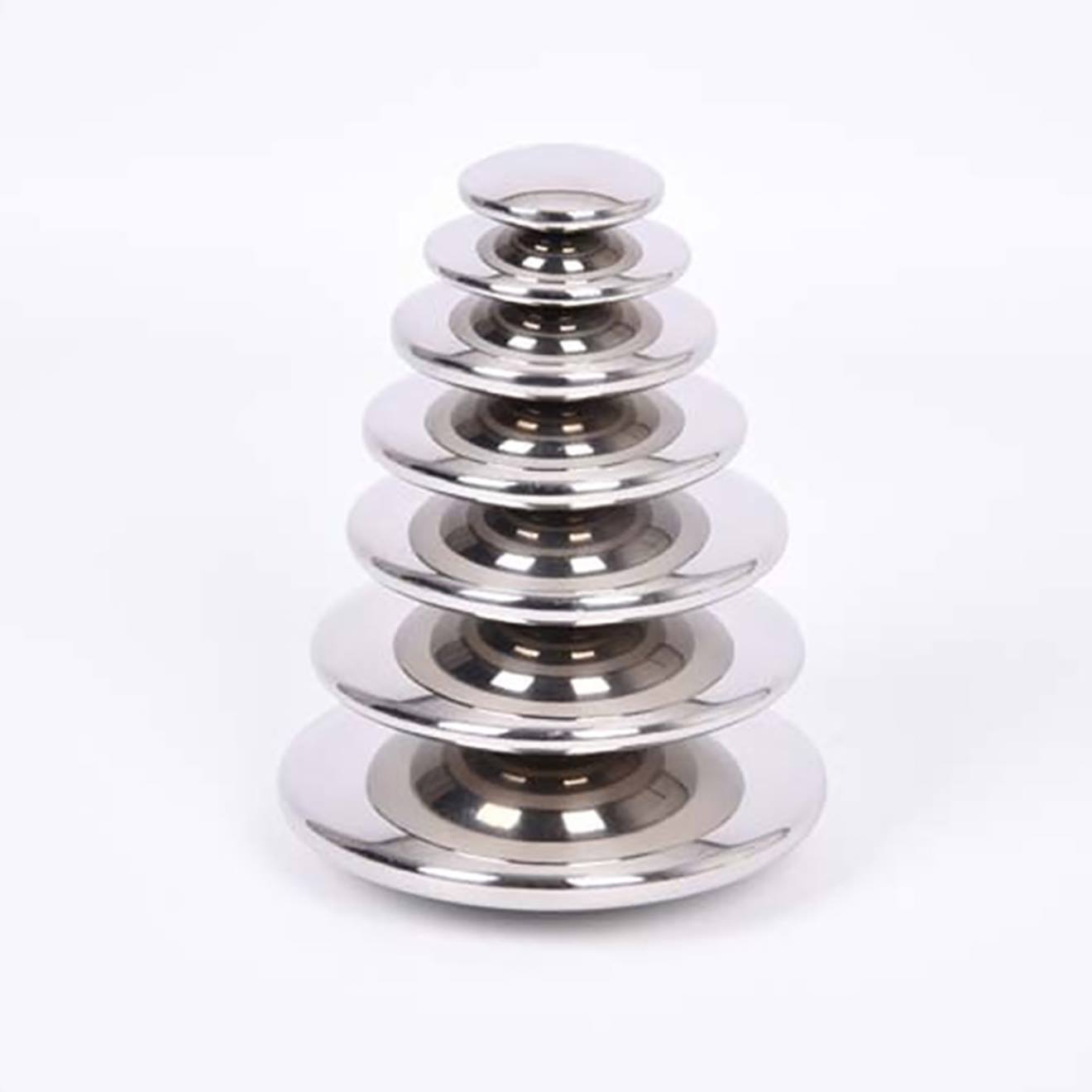 Set De 7 Sphères Réfléchissantes Et Sensorielles Argent Argent