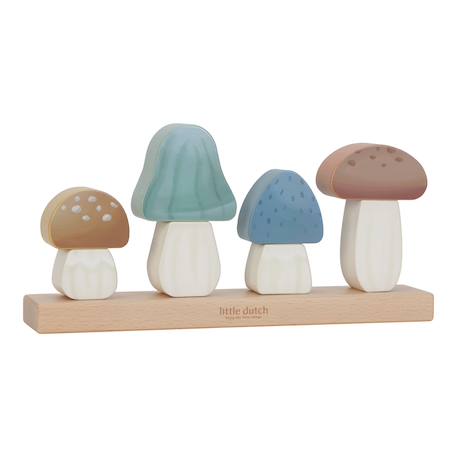 Champignons à empiler forest friends Bleu 1 - vertbaudet enfant 